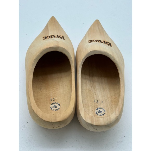 Men’s size 12 hand made Dutch Clogs made in Holland - Picture 5 of 6